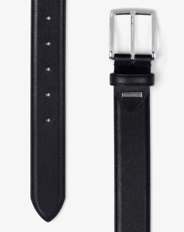 UB FASHION Black super soft nappa leather belt