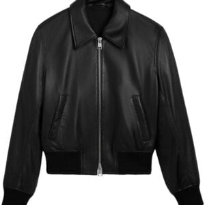 UB Fashion Black Color Sheepskin Leather Jacket