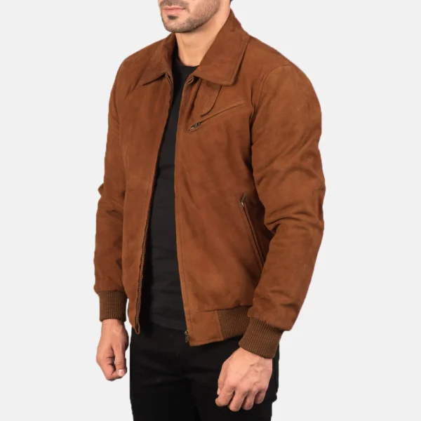 UB FASHION TOMCHI TAN SUEDE LEATHER JACKET