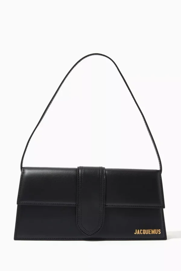 UB FASHION Jacquemus Le Bambino Long Shoulder Bag in Smooth Leather