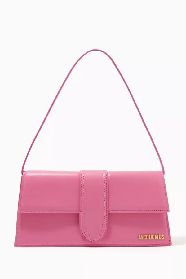 UB FASHION Jacquemus Le Bambino Long Shoulder Bag in Smooth Leather