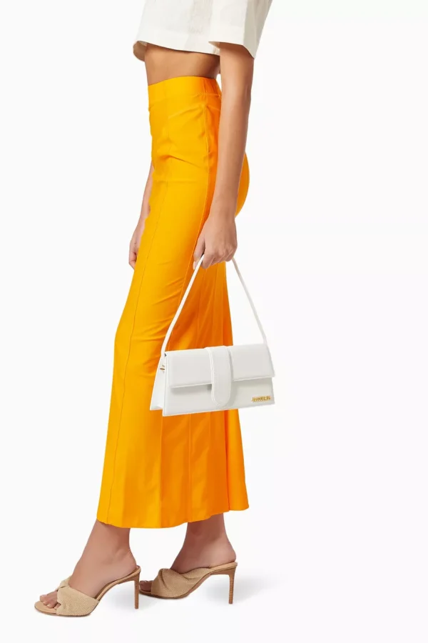 UB FASHION Jacquemus Le Bambino Long Shoulder Bag in Smooth Leather