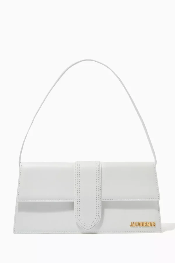 UB FASHION Jacquemus Le Bambino Long Shoulder Bag in Smooth Leather