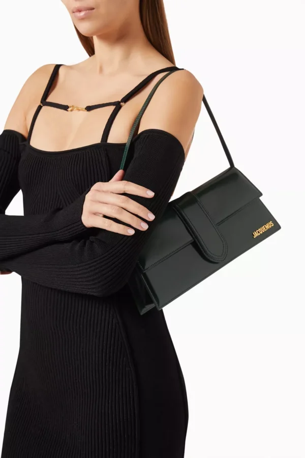 UB FASHION Jacquemus Le Bambino Long Shoulder Bag in Smooth Leather