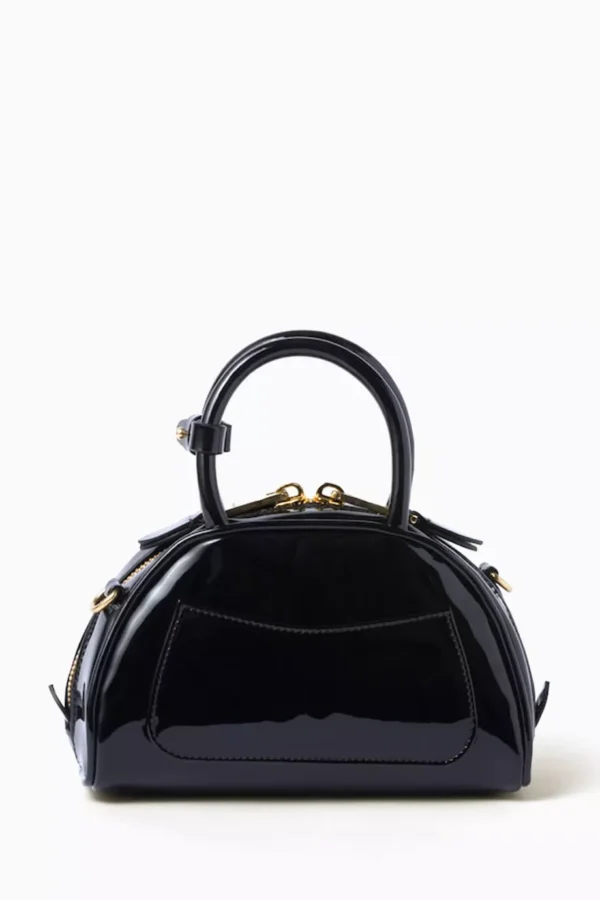 UB FASHION MIU MIU Logo Top-handle Bag in Patent Leather