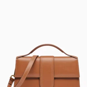 UB FASHION JACQUEMUS Le Grand Bambino Shoulder Bag in Leather