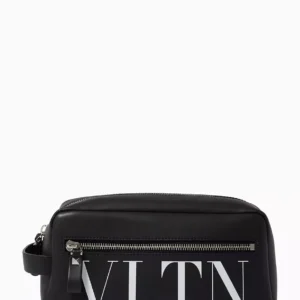 UB FASHION VALENTINO GARAVANI Medium Logo Washbag in Calf Leather