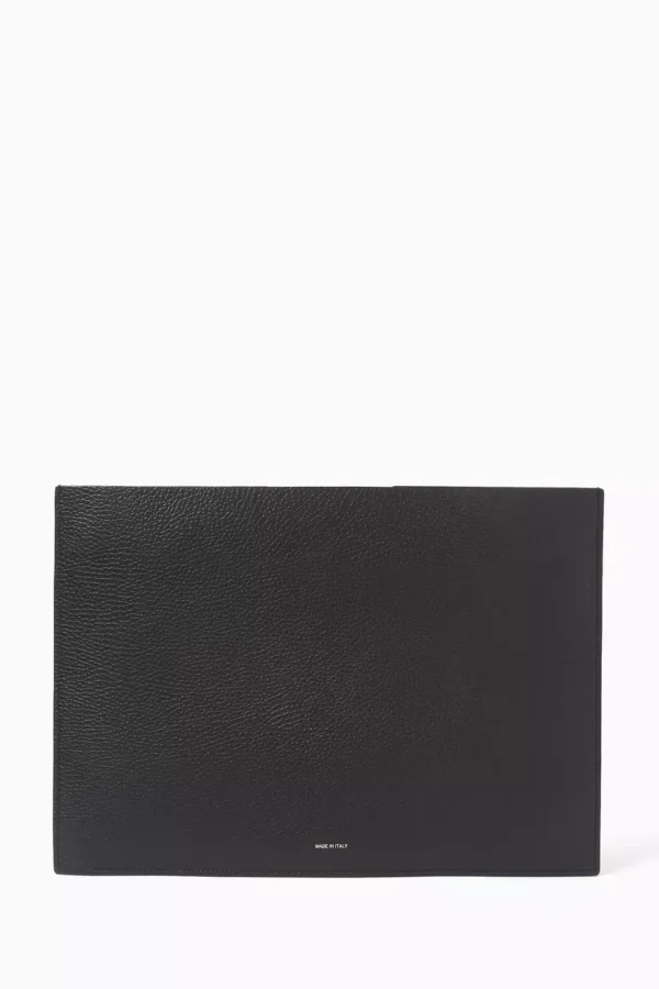 UB FASHION PINEIDER LAPTOP SLEEVE IN GRAINED LEATHER
