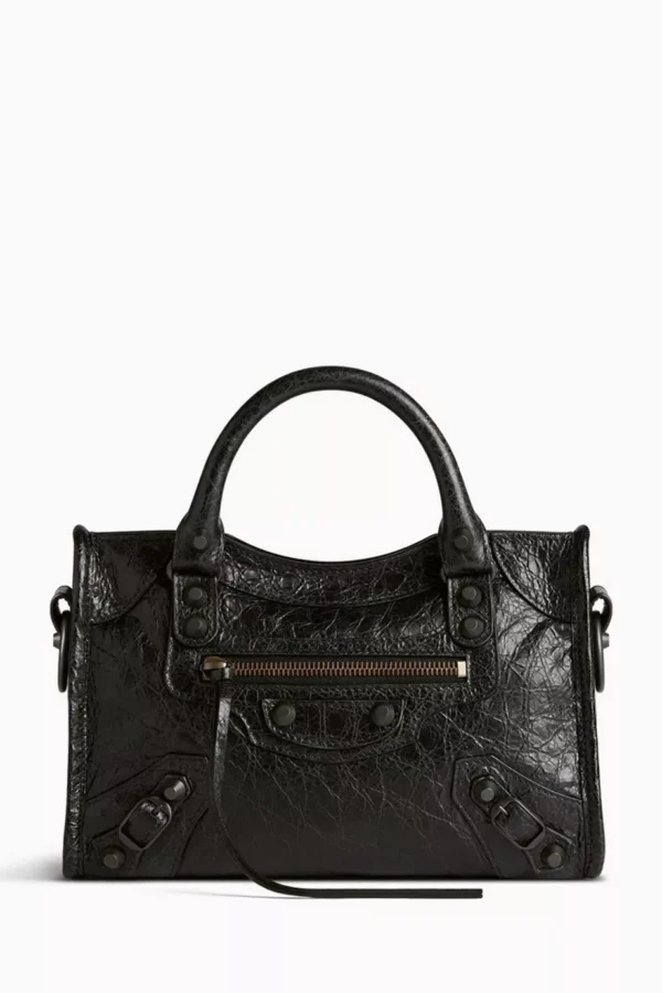 UB FASHION Balenciaga Mini Le City Bag in Arena Lambskin