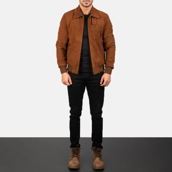 UB FASHION TOMCHI TAN SUEDE LEATHER JACKET