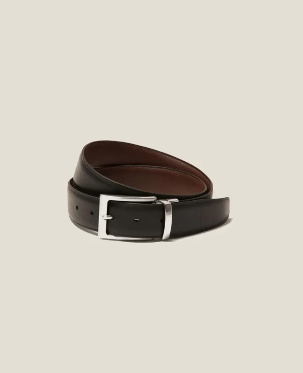 UB FASHION CALF LEATHER Reversible Belt