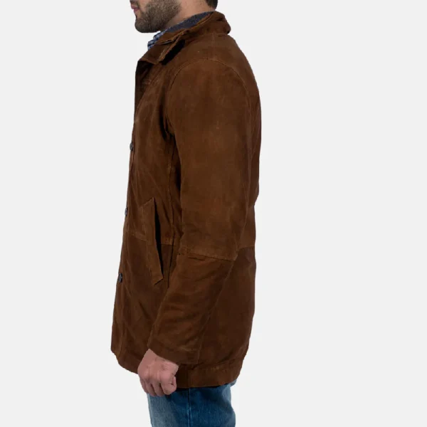 UB FASHION SHERIFF BROWN SUEDE JACKET