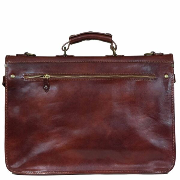 UB FASHION  Italian Leather Briefcase Laptop Case - Image 5
