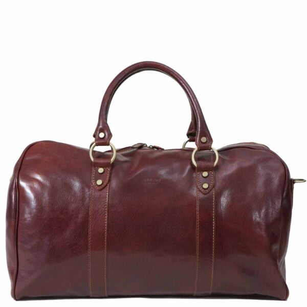 UB FASHION Borsone Ovale Uno Leather Carry-On Duffel Bag