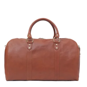 UB FASHION Borsone Ovale Uno Leather Carry-On Duffel Bag