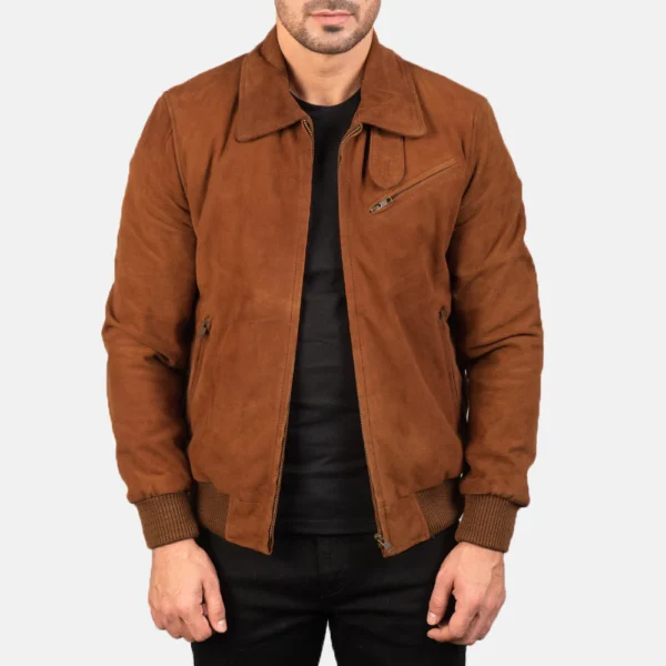 UB FASHION TOMCHI TAN SUEDE LEATHER JACKET