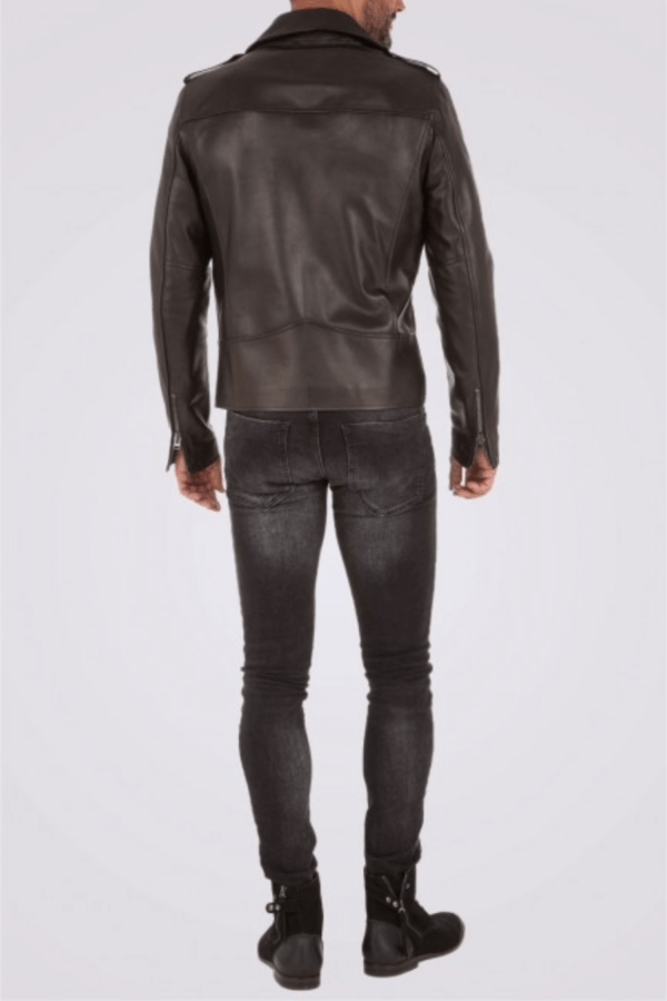 UB Fashion Brown leather jacket