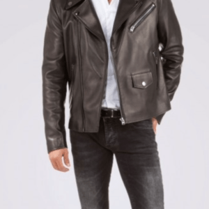 UB Fashion Brown leather jacket