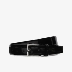 UB FASHION Black patent leather belt