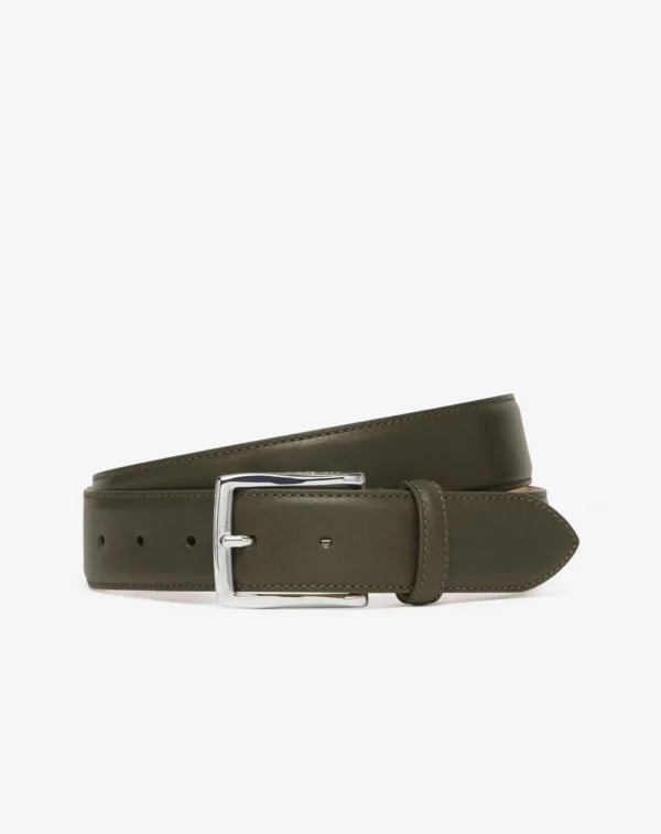 UB FASHION Black super soft nappa leather belt