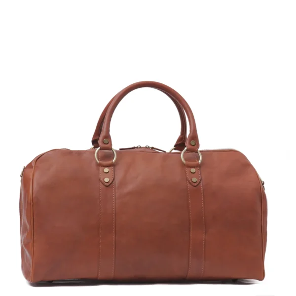 UB FASHION Borsone Ovale Uno Leather Carry-On Duffel Bag