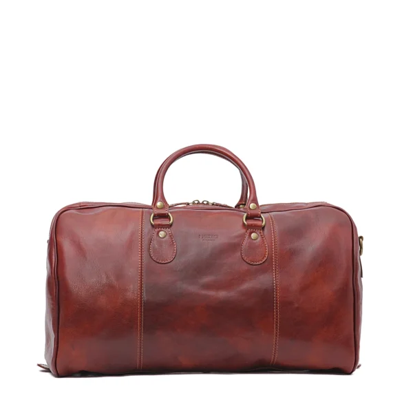 UB FASHION 18" Small Italian Leather Duffel Bag
