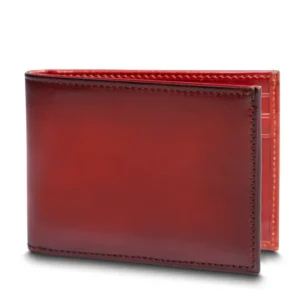 UB FASHION Old Leather Smoked Italia Small Bifold Wallet