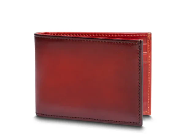 UB FASHION Old Leather Smoked Italia Small Bifold Wallet