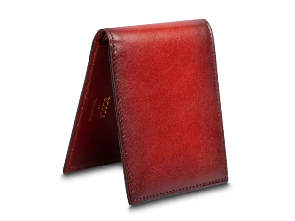 UB FASHION Old Leather Smoked Italia Small Bifold Wallet