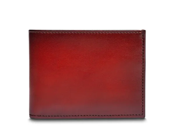 UB FASHION Old Leather Smoked Italia Small Bifold Wallet