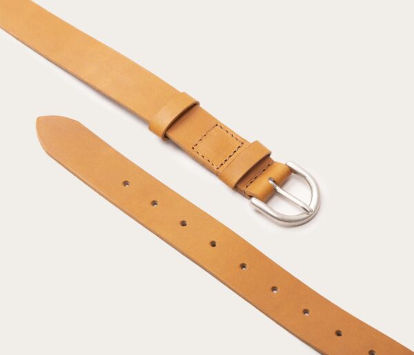 UB FASHION 25mm Tan Brown Leather Belt