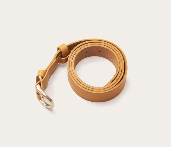 UB FASHION 25mm Tan Brown Leather Belt