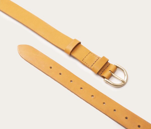 UB FASHION 25mm Tan Brown Leather Belt