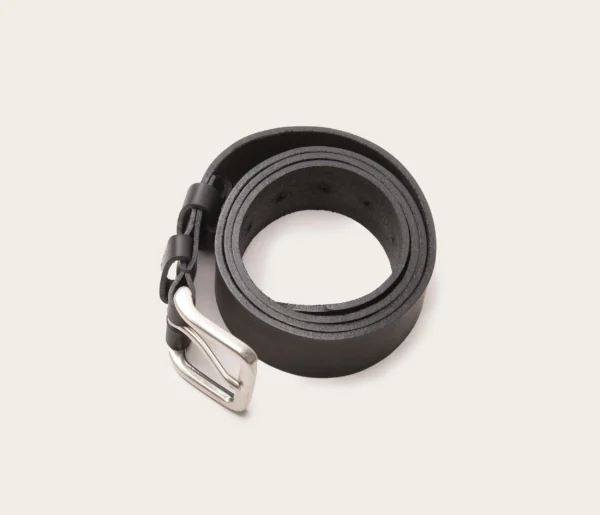 UB FASHION 35mm Black Leather Belt