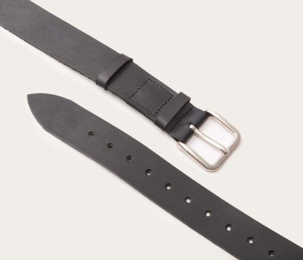 UB FASHION 35mm Black Leather Belt