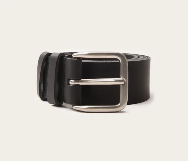 UB FASHION 35mm Black Leather Belt