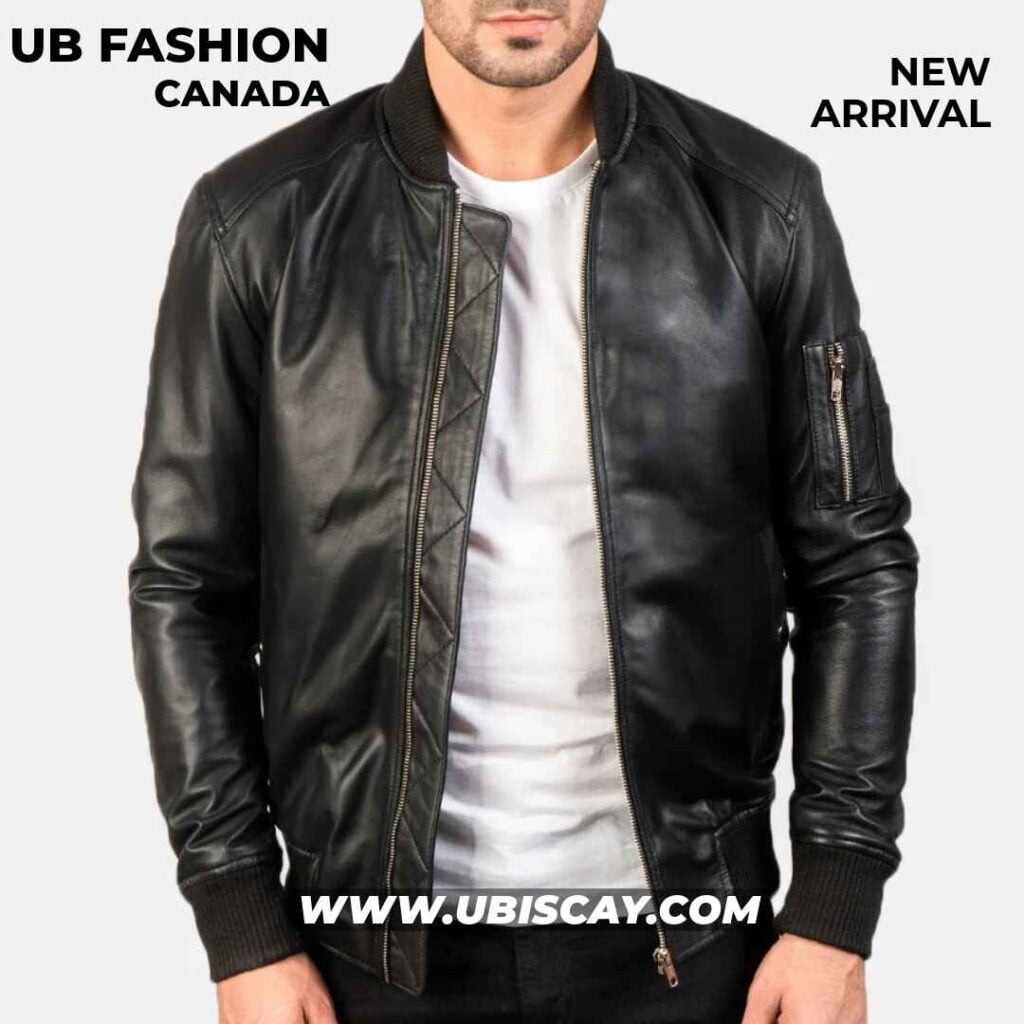 UB FASHION BOMIA MA-1 LEATHER BOMBER JACKET UB FASHION BOMIA MA-1 LEATHER BOMBER JACKET