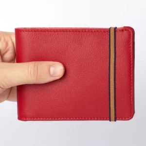 UB FASHION Red Minimalist Wallet With Coin Pocket