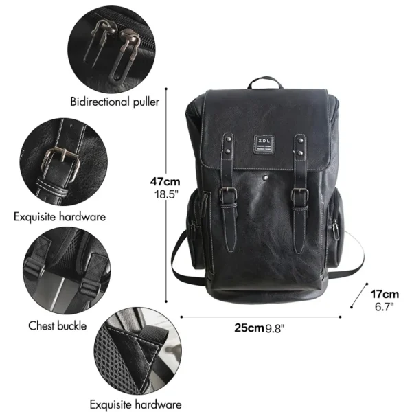 UB Fashion Leather Laptop Backpack